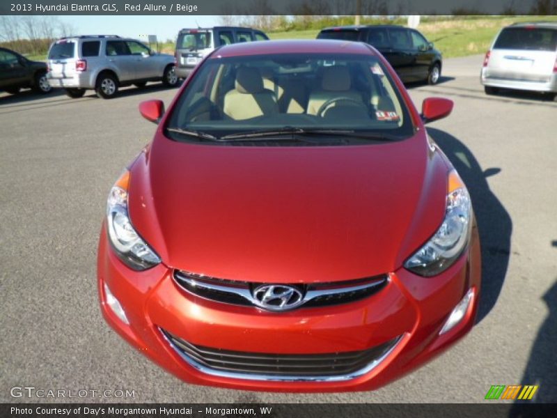Red Allure / Beige 2013 Hyundai Elantra GLS