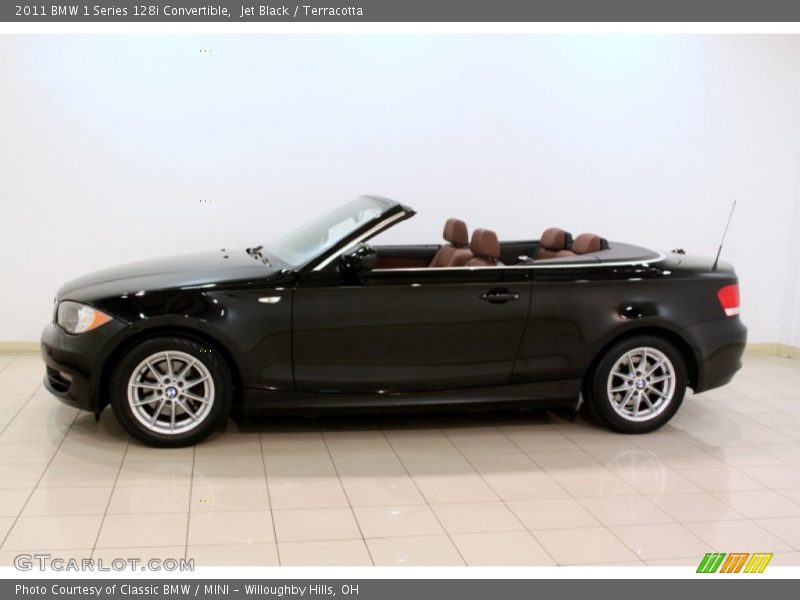 Jet Black / Terracotta 2011 BMW 1 Series 128i Convertible