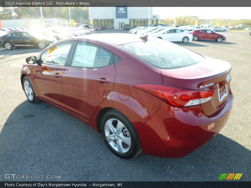 Red Allure / Beige 2013 Hyundai Elantra GLS