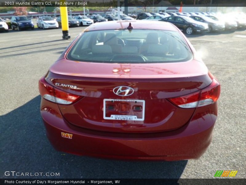 Red Allure / Beige 2013 Hyundai Elantra GLS