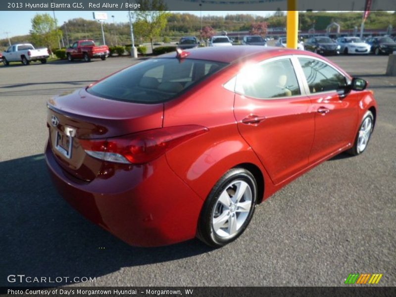 Red Allure / Beige 2013 Hyundai Elantra GLS