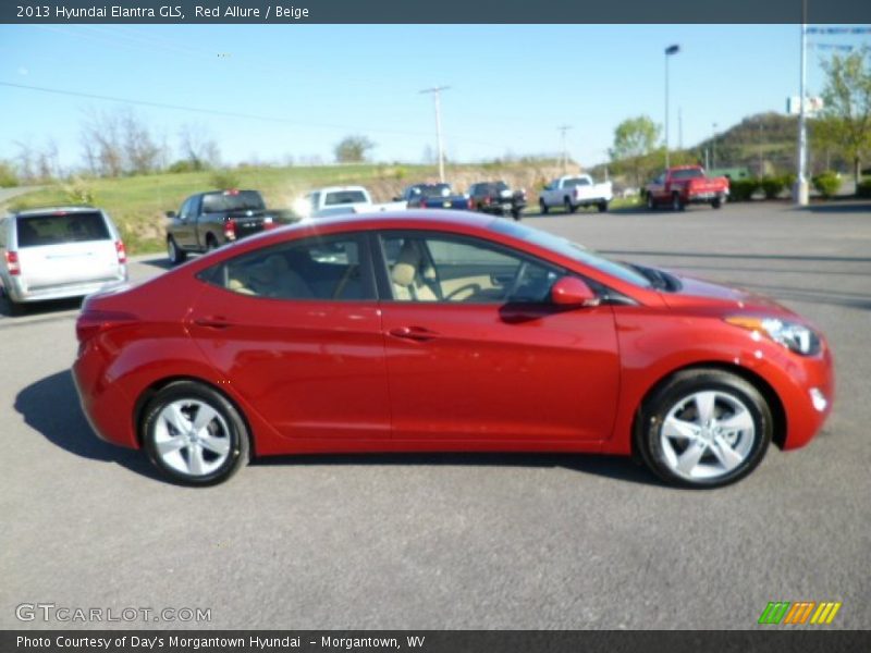 Red Allure / Beige 2013 Hyundai Elantra GLS