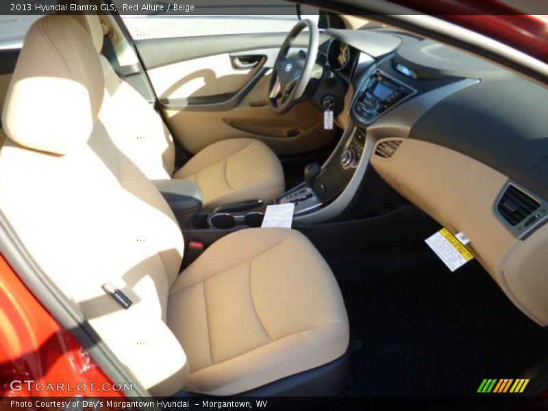 Red Allure / Beige 2013 Hyundai Elantra GLS