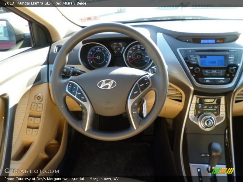 Red Allure / Beige 2013 Hyundai Elantra GLS