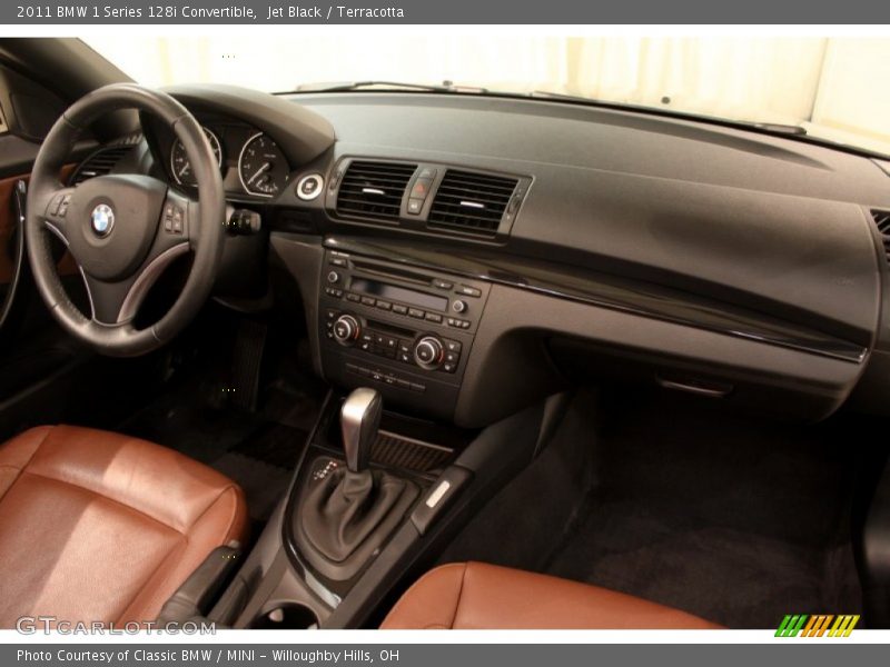 Jet Black / Terracotta 2011 BMW 1 Series 128i Convertible