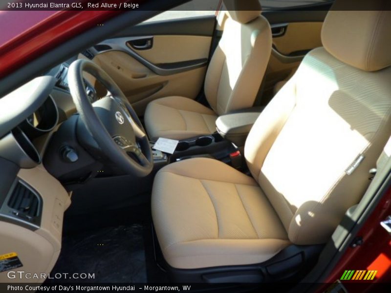 Red Allure / Beige 2013 Hyundai Elantra GLS