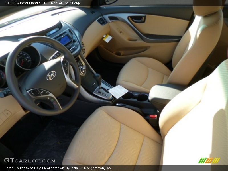 Red Allure / Beige 2013 Hyundai Elantra GLS