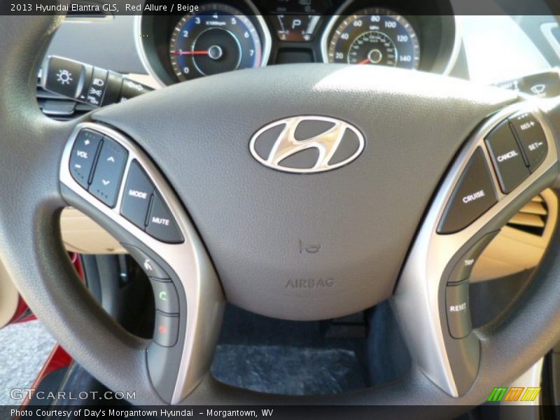 Red Allure / Beige 2013 Hyundai Elantra GLS
