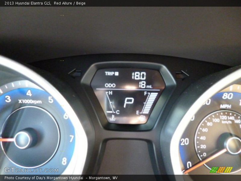 Red Allure / Beige 2013 Hyundai Elantra GLS