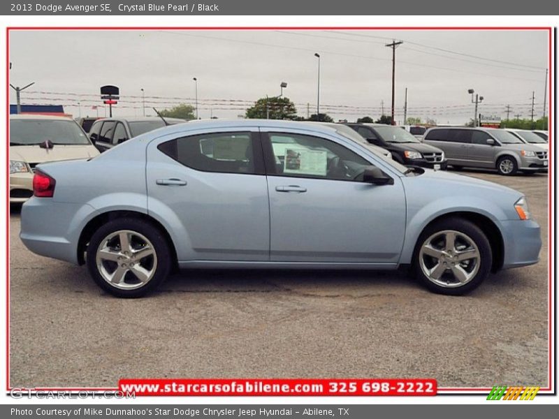 Crystal Blue Pearl / Black 2013 Dodge Avenger SE