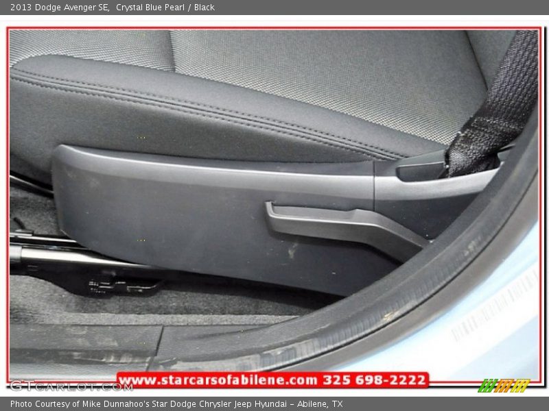 Crystal Blue Pearl / Black 2013 Dodge Avenger SE
