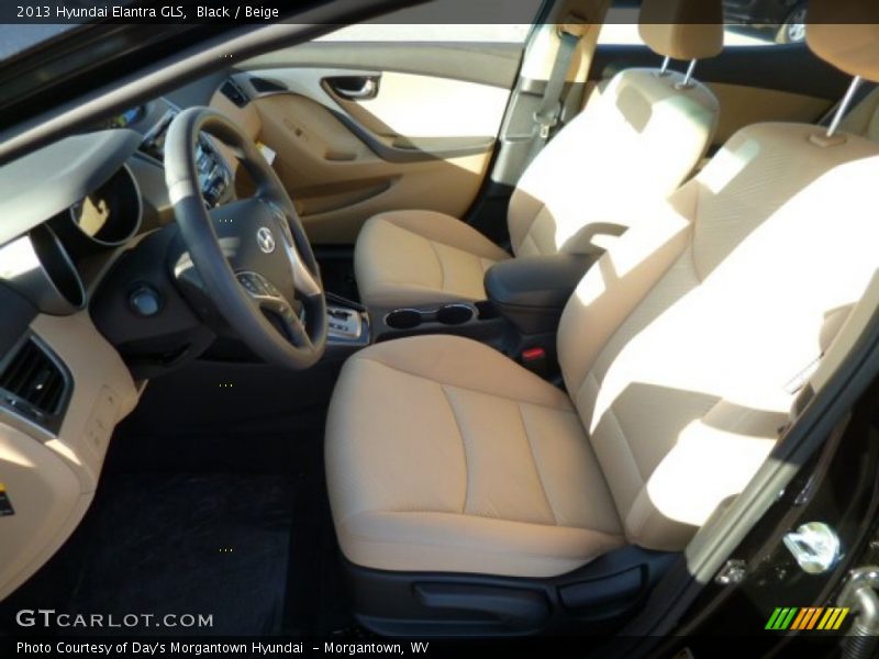 Black / Beige 2013 Hyundai Elantra GLS