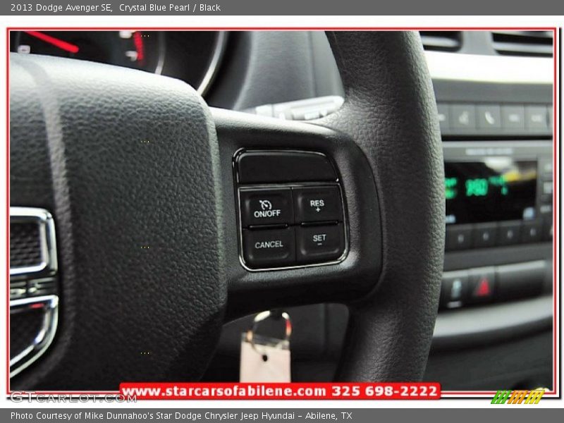 Crystal Blue Pearl / Black 2013 Dodge Avenger SE