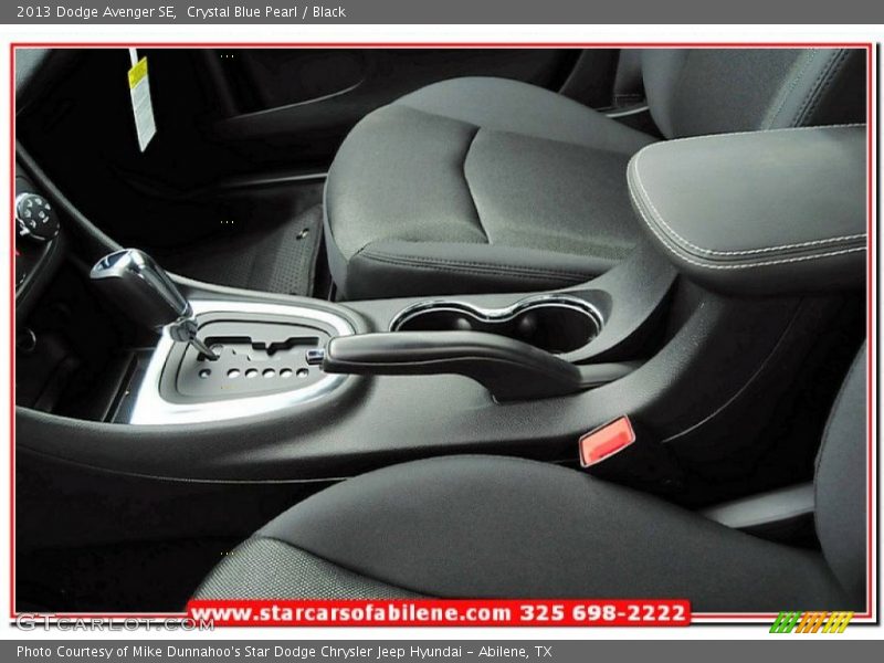 Crystal Blue Pearl / Black 2013 Dodge Avenger SE