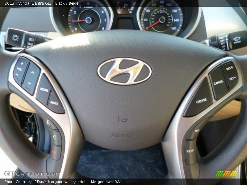 Black / Beige 2013 Hyundai Elantra GLS