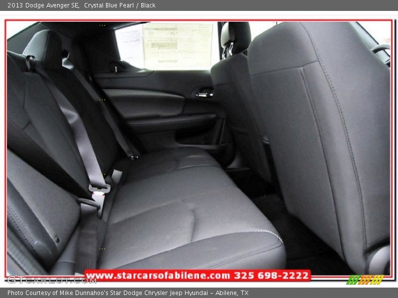 Crystal Blue Pearl / Black 2013 Dodge Avenger SE