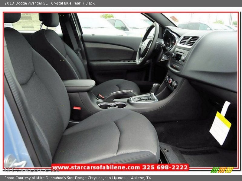 Crystal Blue Pearl / Black 2013 Dodge Avenger SE