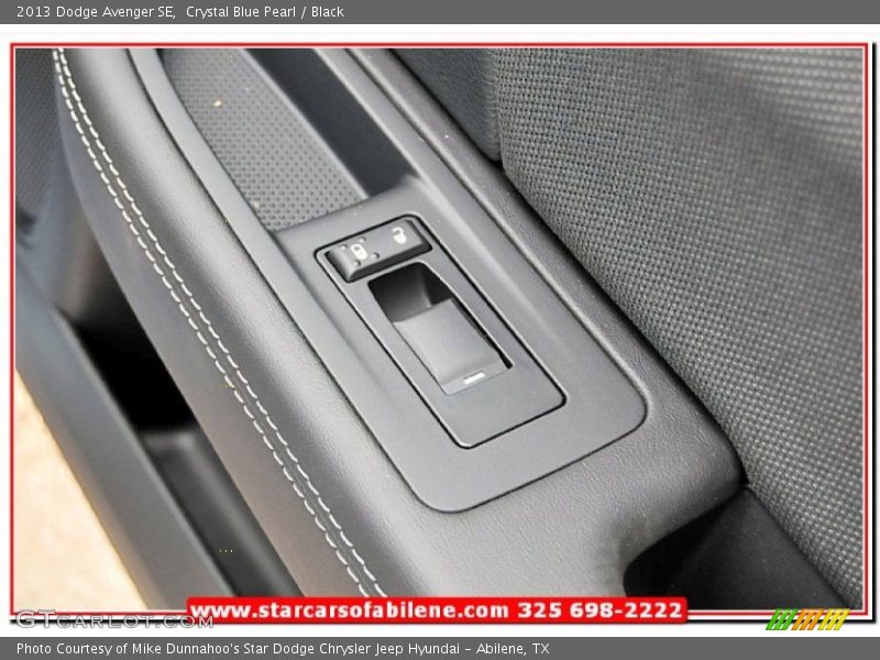 Crystal Blue Pearl / Black 2013 Dodge Avenger SE