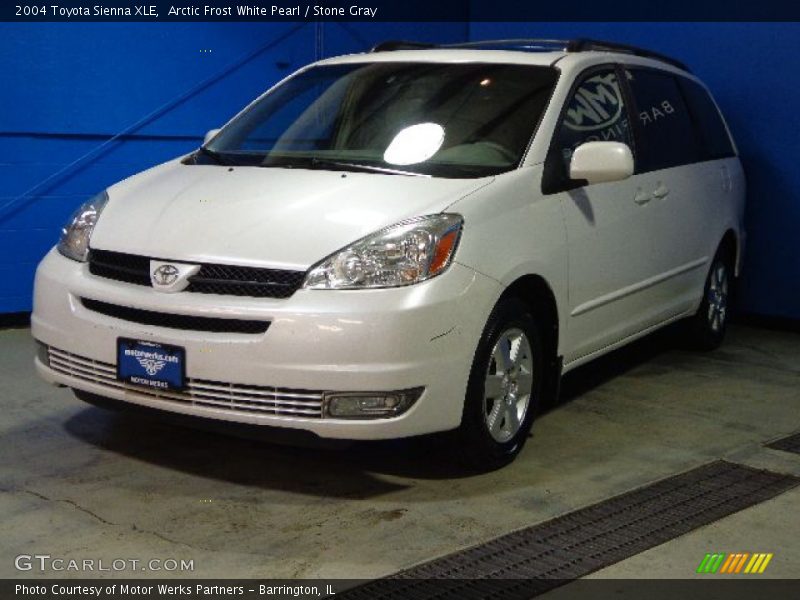 Arctic Frost White Pearl / Stone Gray 2004 Toyota Sienna XLE