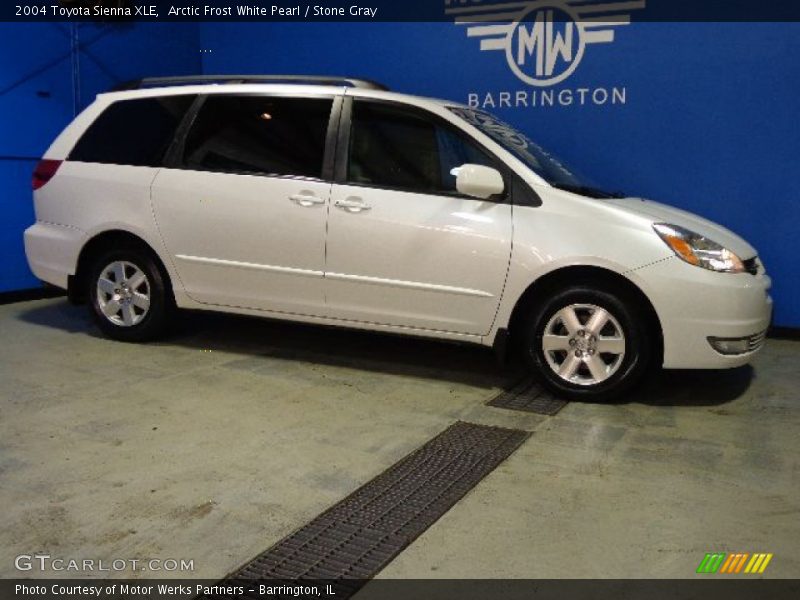 Arctic Frost White Pearl / Stone Gray 2004 Toyota Sienna XLE