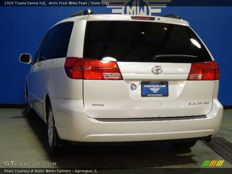 Arctic Frost White Pearl / Stone Gray 2004 Toyota Sienna XLE