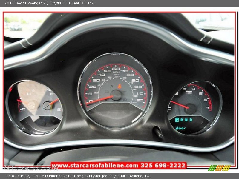 Crystal Blue Pearl / Black 2013 Dodge Avenger SE