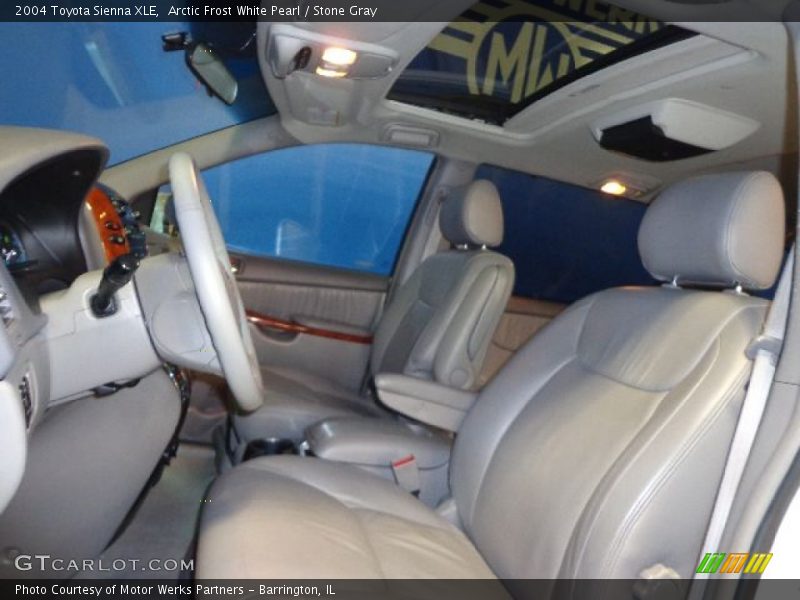 Arctic Frost White Pearl / Stone Gray 2004 Toyota Sienna XLE