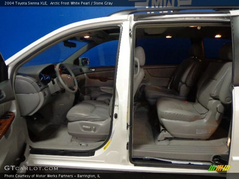 Arctic Frost White Pearl / Stone Gray 2004 Toyota Sienna XLE
