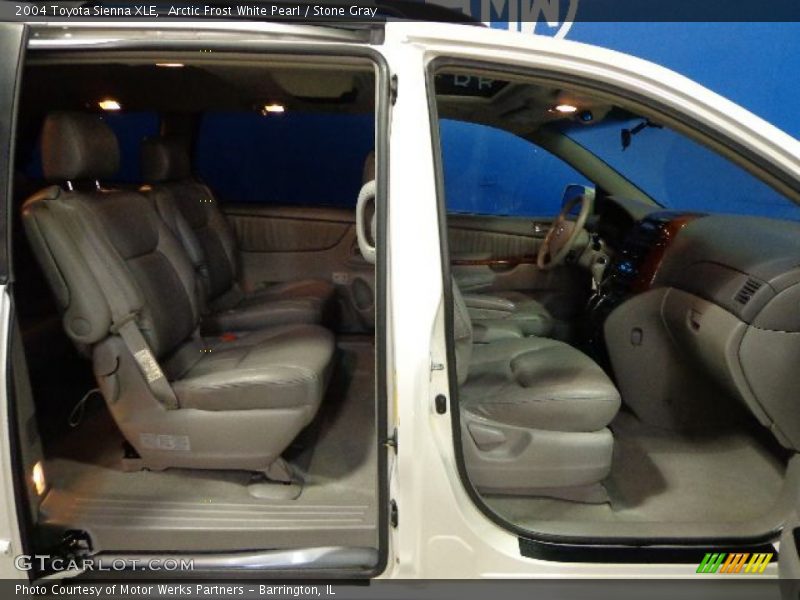 Arctic Frost White Pearl / Stone Gray 2004 Toyota Sienna XLE