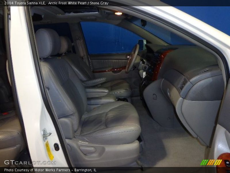 Arctic Frost White Pearl / Stone Gray 2004 Toyota Sienna XLE