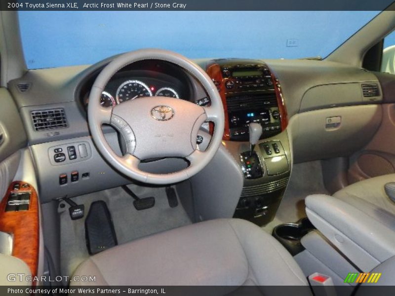 Arctic Frost White Pearl / Stone Gray 2004 Toyota Sienna XLE