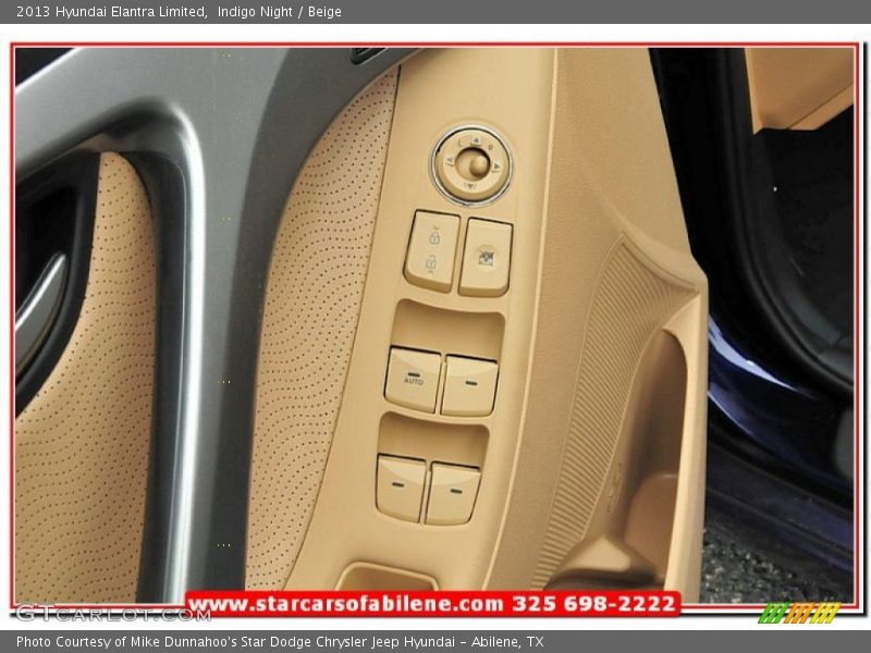 Indigo Night / Beige 2013 Hyundai Elantra Limited