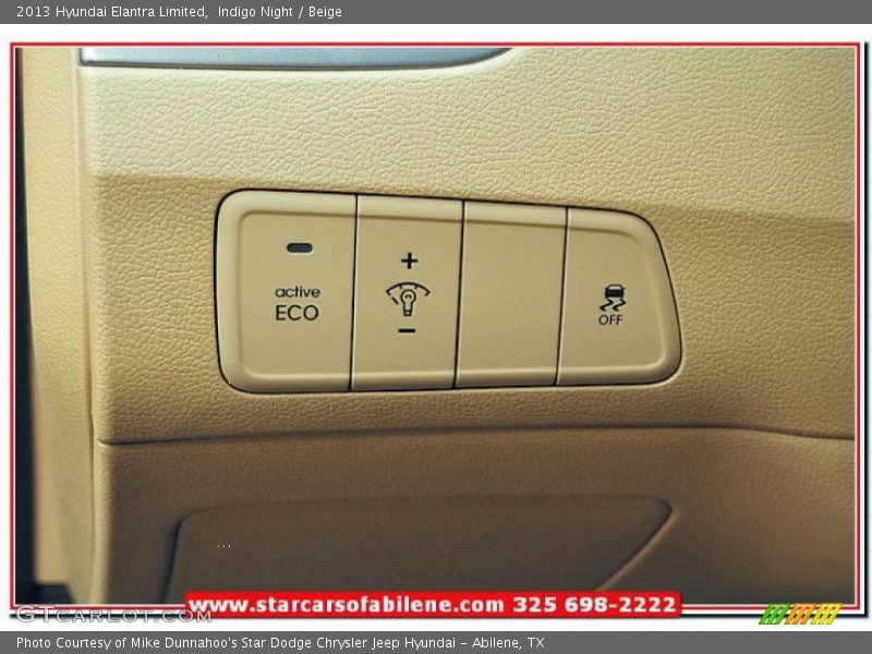 Indigo Night / Beige 2013 Hyundai Elantra Limited