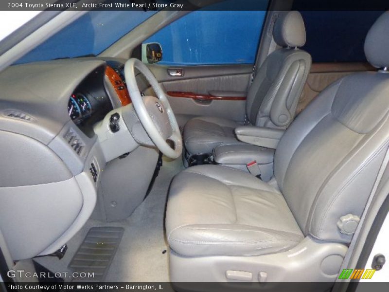 Arctic Frost White Pearl / Stone Gray 2004 Toyota Sienna XLE