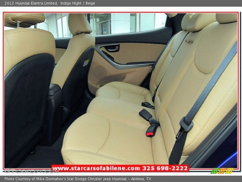 Indigo Night / Beige 2013 Hyundai Elantra Limited