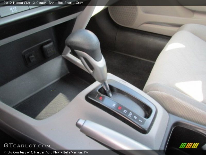 Dyno Blue Pearl / Gray 2012 Honda Civic LX Coupe