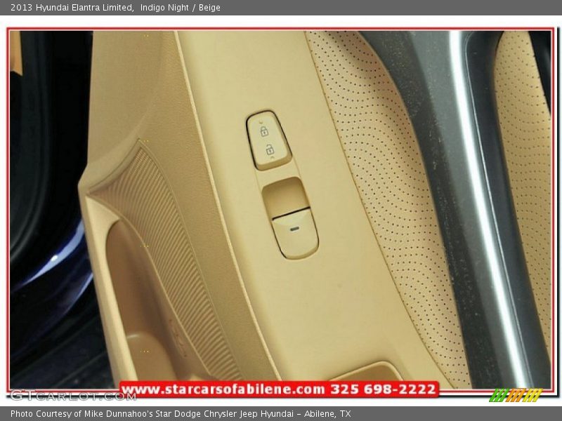 Indigo Night / Beige 2013 Hyundai Elantra Limited