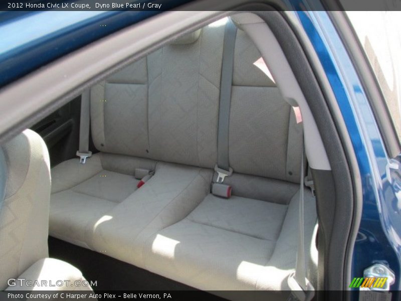 Dyno Blue Pearl / Gray 2012 Honda Civic LX Coupe