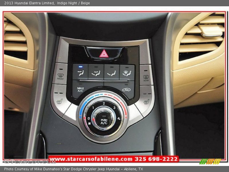Indigo Night / Beige 2013 Hyundai Elantra Limited