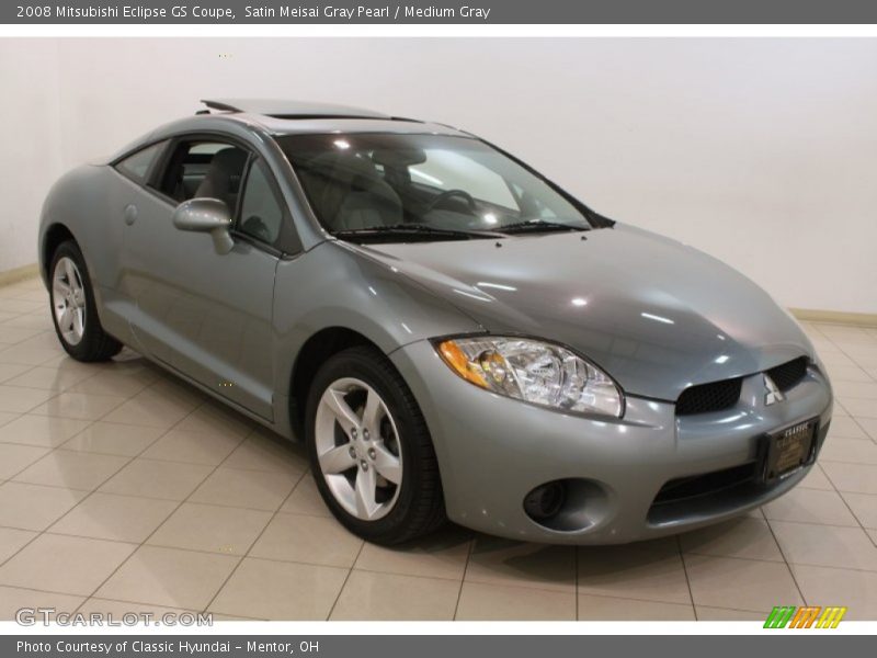 Satin Meisai Gray Pearl / Medium Gray 2008 Mitsubishi Eclipse GS Coupe
