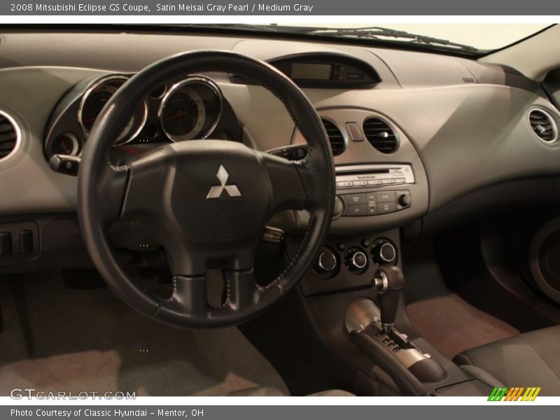 Satin Meisai Gray Pearl / Medium Gray 2008 Mitsubishi Eclipse GS Coupe