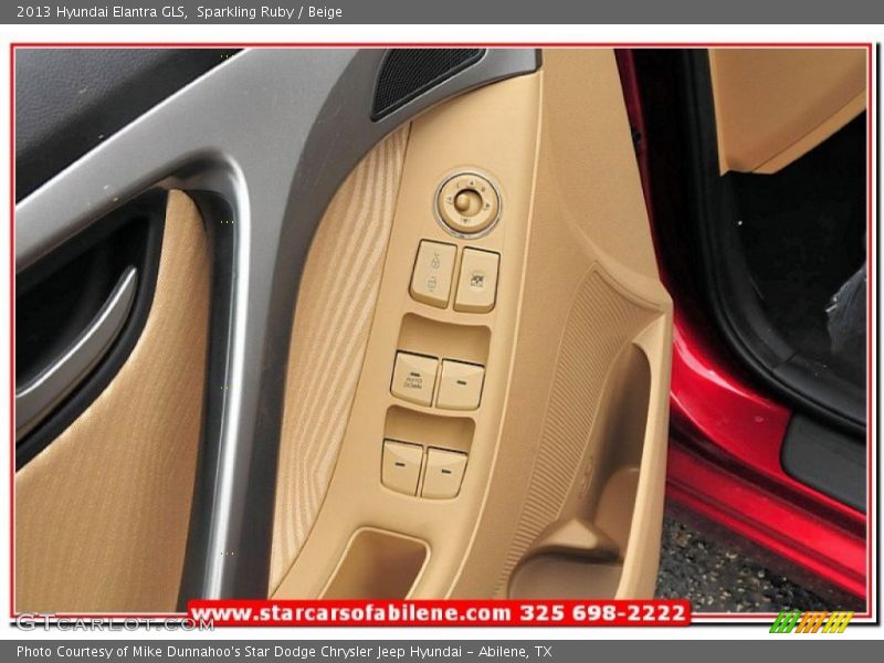 Sparkling Ruby / Beige 2013 Hyundai Elantra GLS