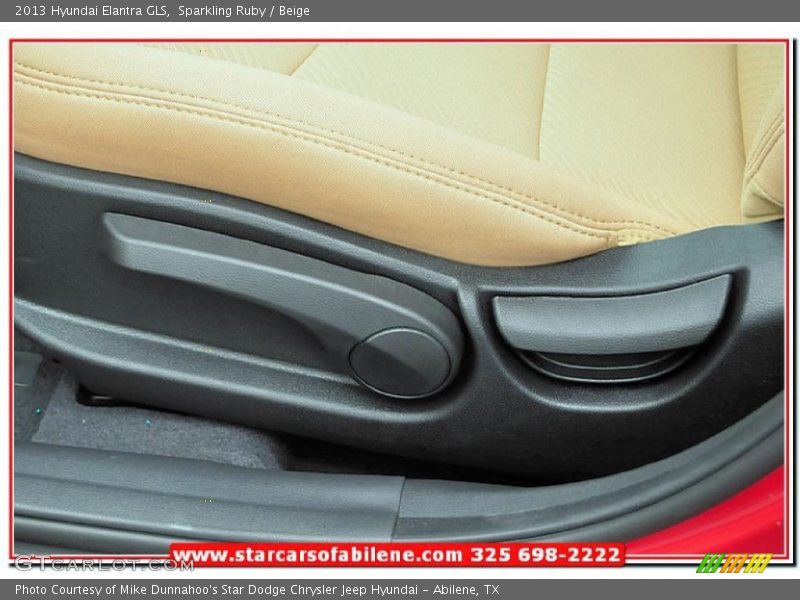 Sparkling Ruby / Beige 2013 Hyundai Elantra GLS