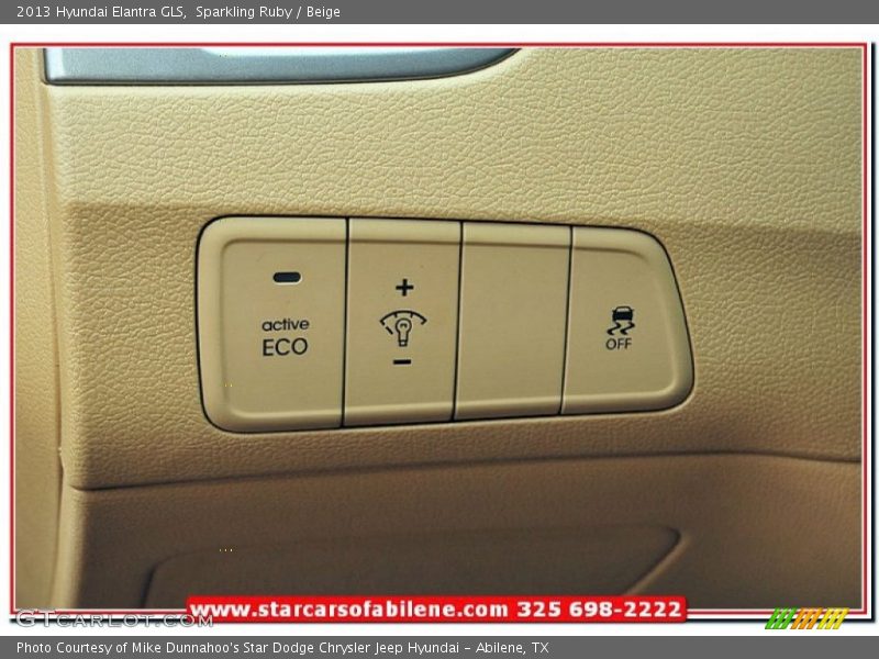 Sparkling Ruby / Beige 2013 Hyundai Elantra GLS