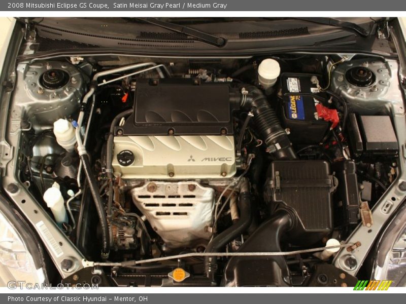 Satin Meisai Gray Pearl / Medium Gray 2008 Mitsubishi Eclipse GS Coupe