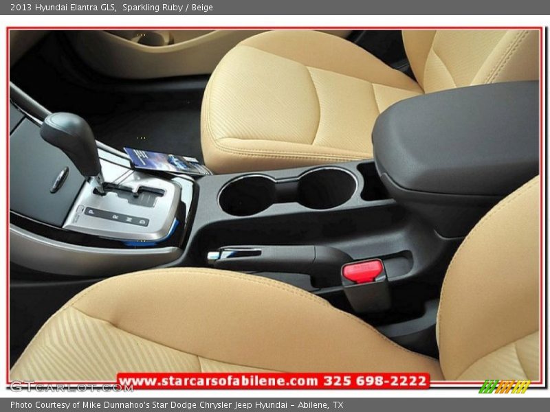 Sparkling Ruby / Beige 2013 Hyundai Elantra GLS