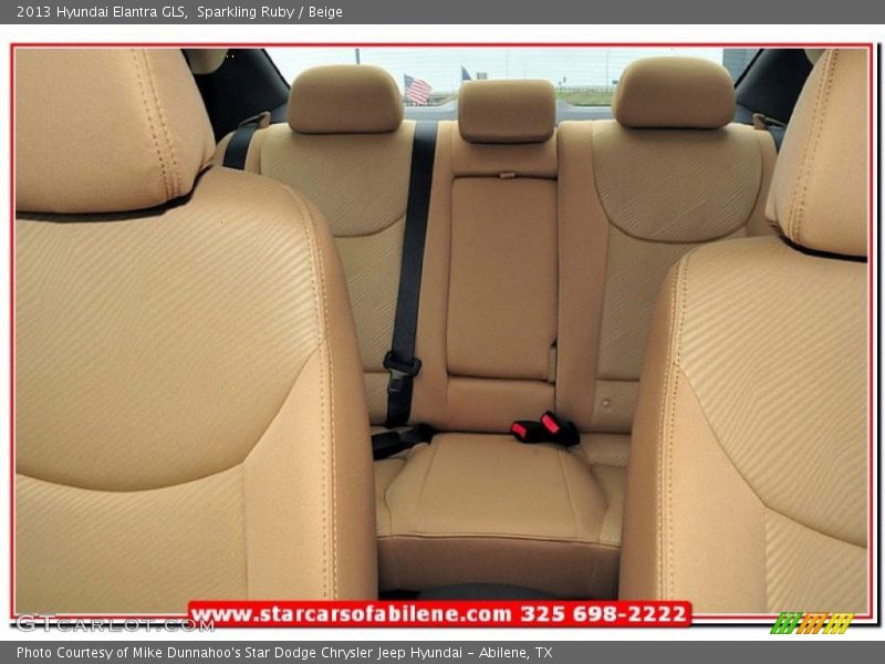 Sparkling Ruby / Beige 2013 Hyundai Elantra GLS