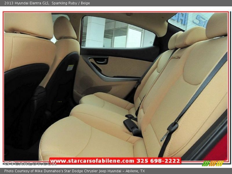 Sparkling Ruby / Beige 2013 Hyundai Elantra GLS