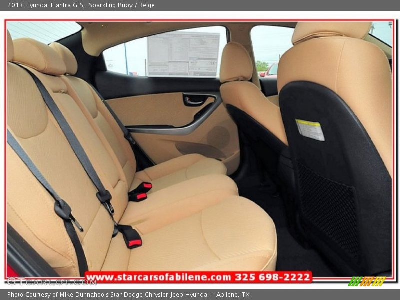 Sparkling Ruby / Beige 2013 Hyundai Elantra GLS