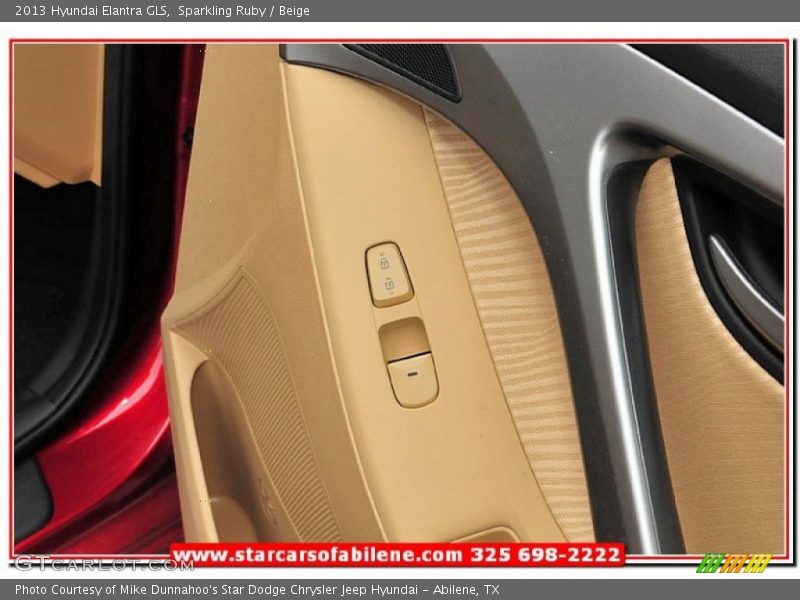 Sparkling Ruby / Beige 2013 Hyundai Elantra GLS